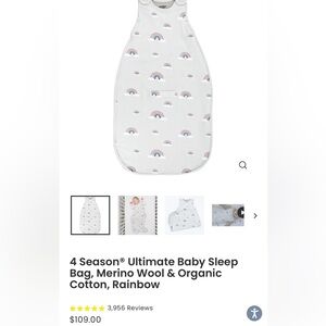 Woolino Merino Wool Sleep Sack - Rainbow